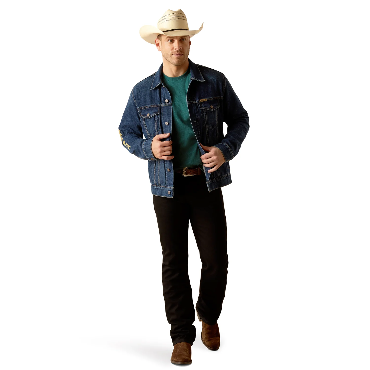 Ariat Mens Denim Team Trucker Jacket - Richford - Image 5