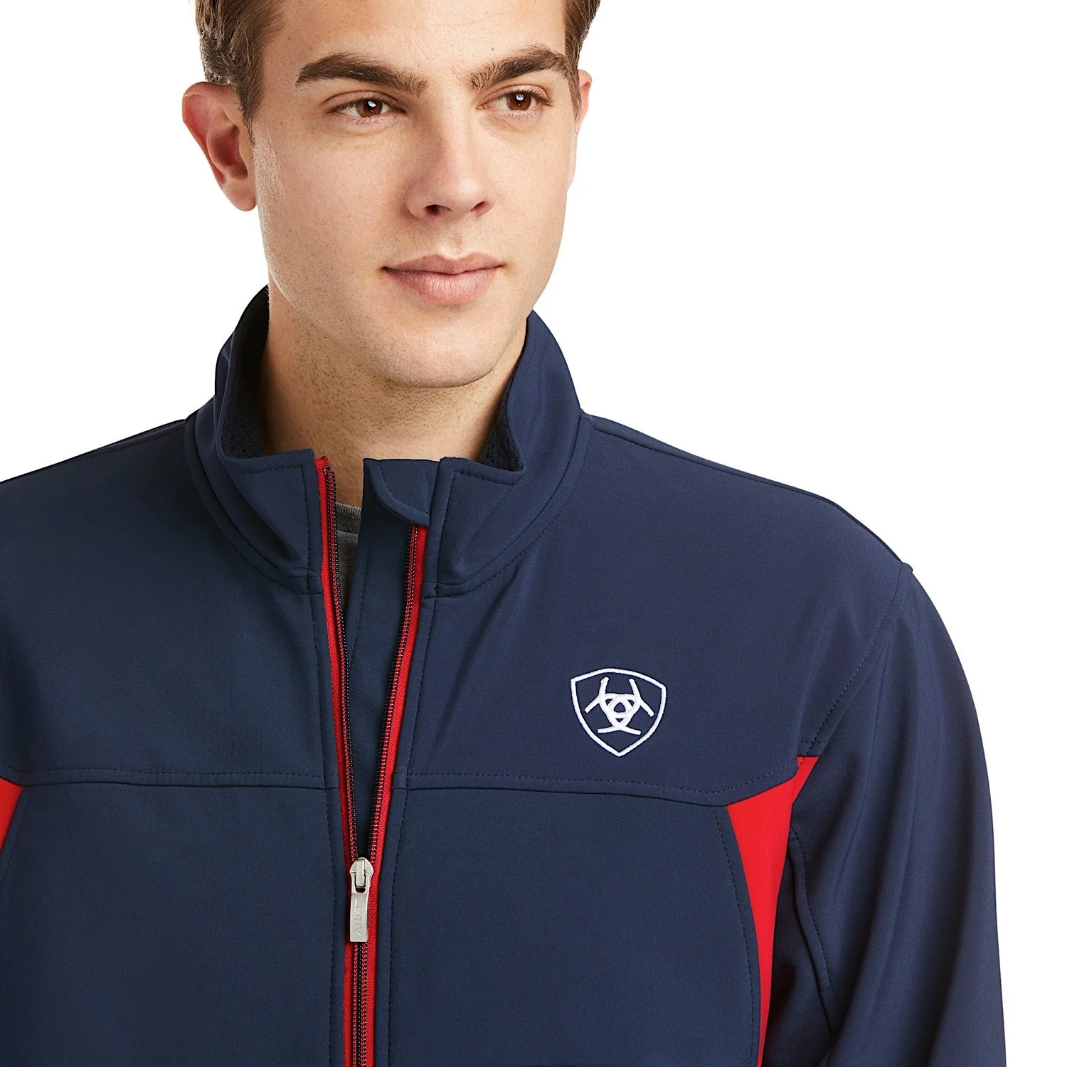 Ariat Men's New Team Softshell Jacket - Navy - Image 3