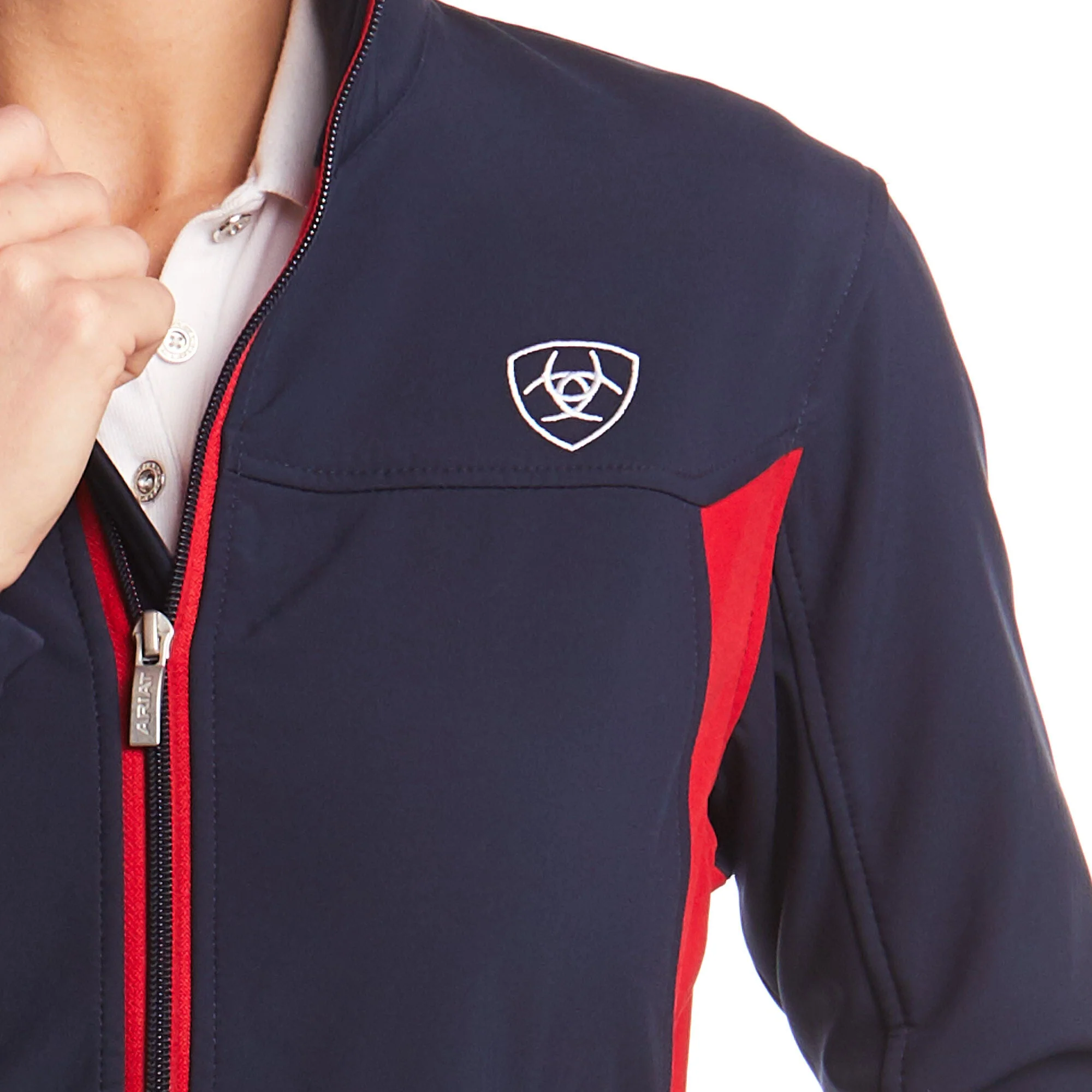 Ariat Women's New Team Softshell Jacket - Navy - Image 3