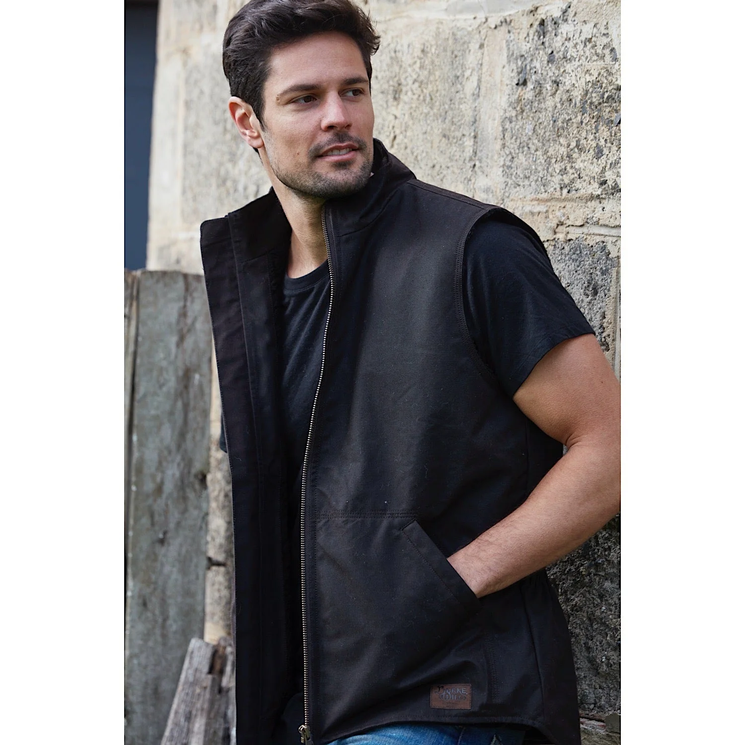 Burke & Wills Men's Stockman Vest Brown - Image 4