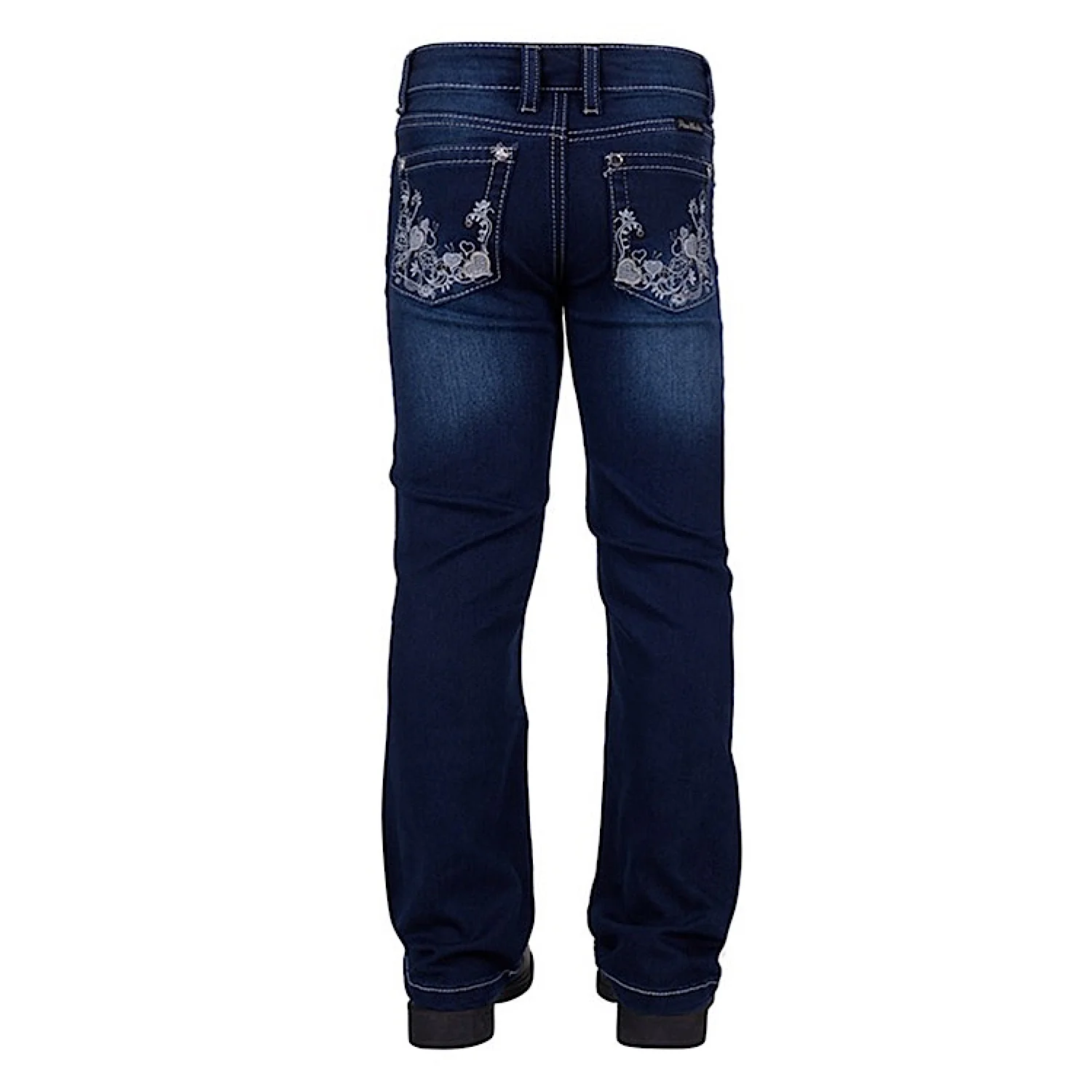 Pure Western Girl's Rosie Boot Cut Jean - Dark Night - Image 3