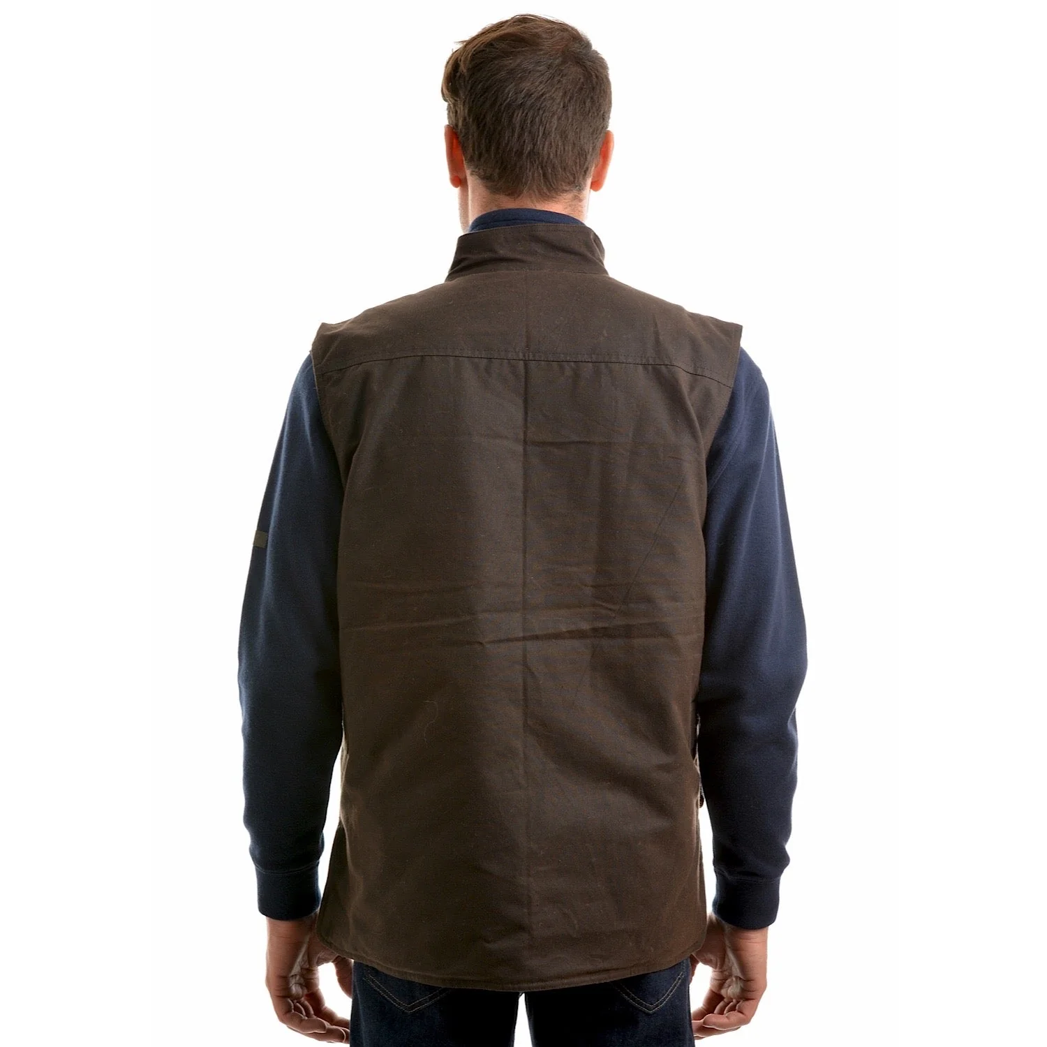 Thomas Cook Men's High Country Professional Oilskin Vest - Rustic Mulch - Image 3