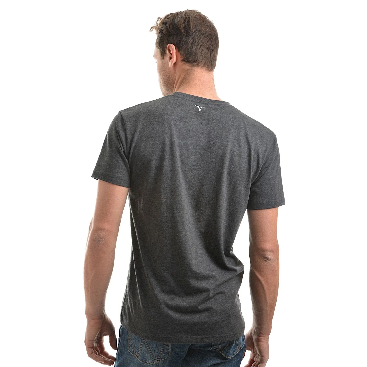 Wrangler Men's Angus Tee - Charcoal Marle - Image 3